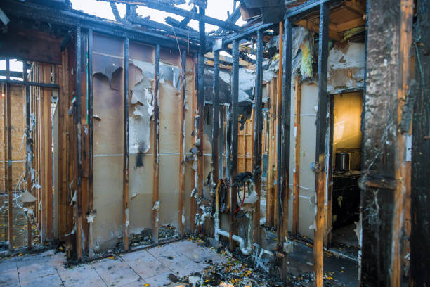 Professional Emergency Fire Cleanup technician working in Tomball, TX